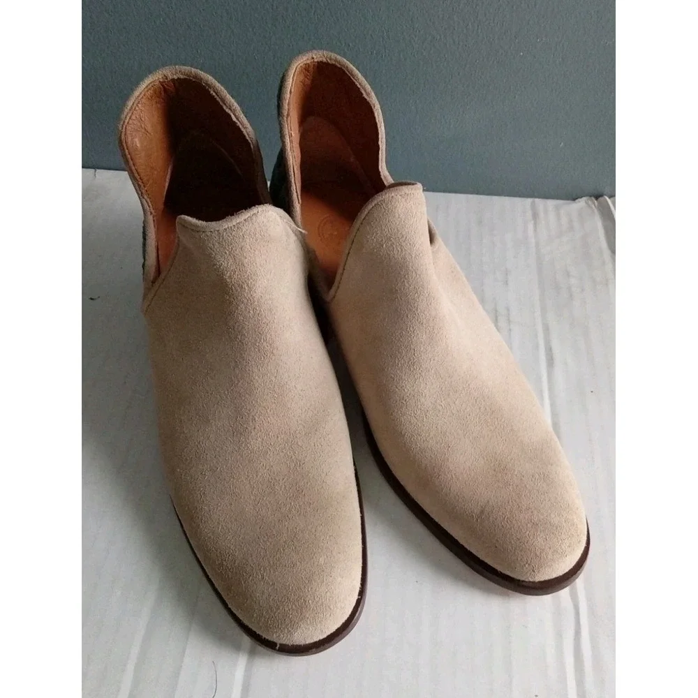 Ankle‎ Booties Suede Leather Leopard Print Heel Shoes